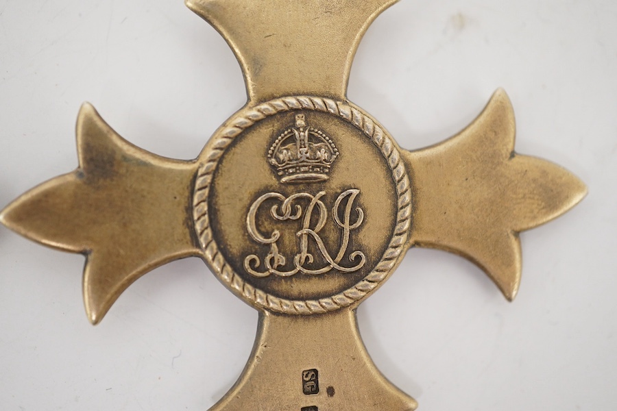 Three George V Orders; a 1st type military OBE, a 2nd type civil OBE and a 2nd type military MBE. Condition - fair to good.